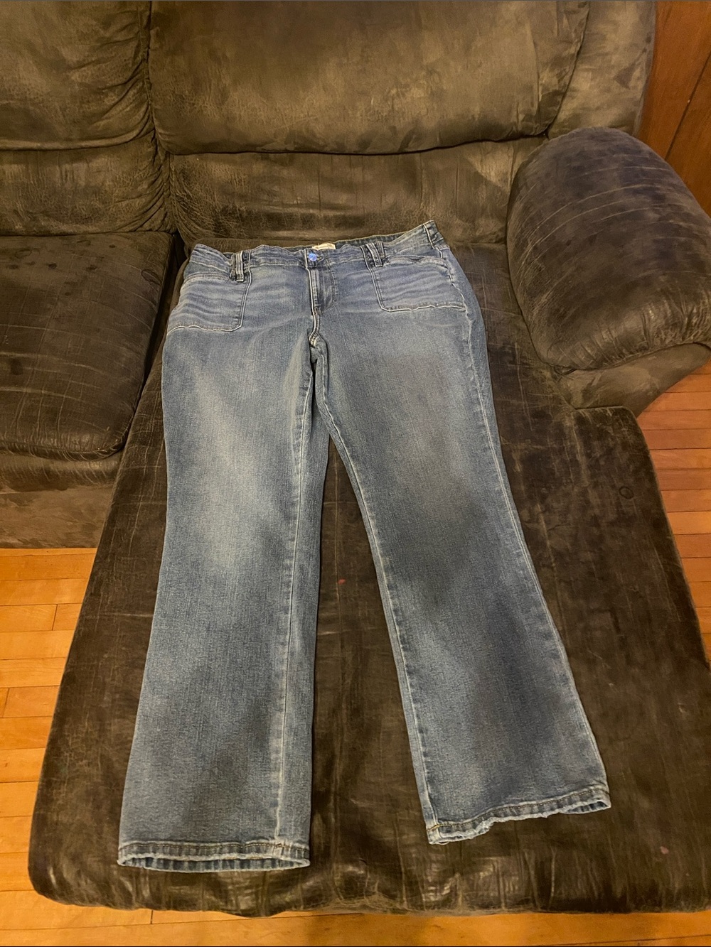 Maurices Light Blue Flare Jeans